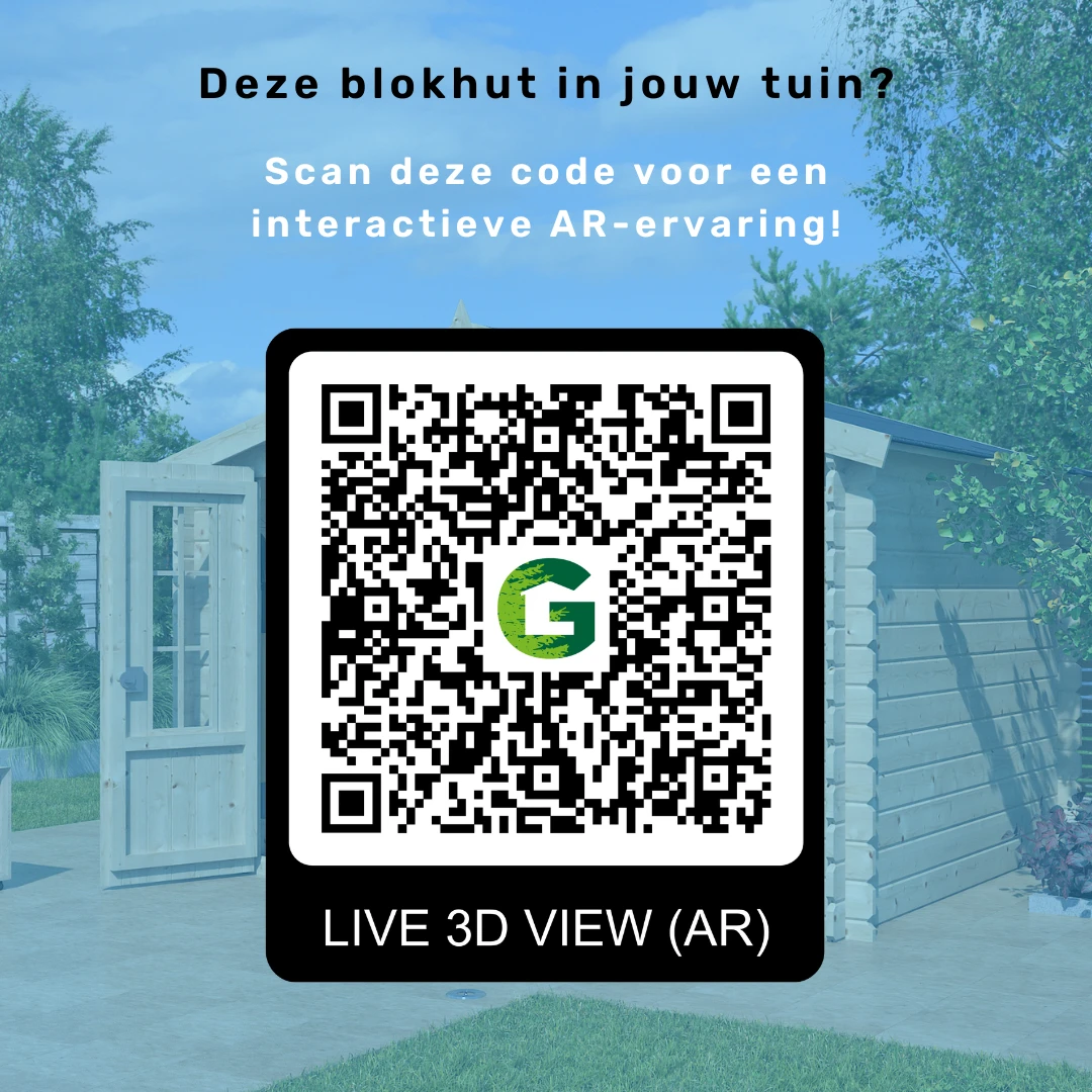 Woodlands Blokhut Salzburg AC-staal 295 x 295 cm - Afbeelding 3